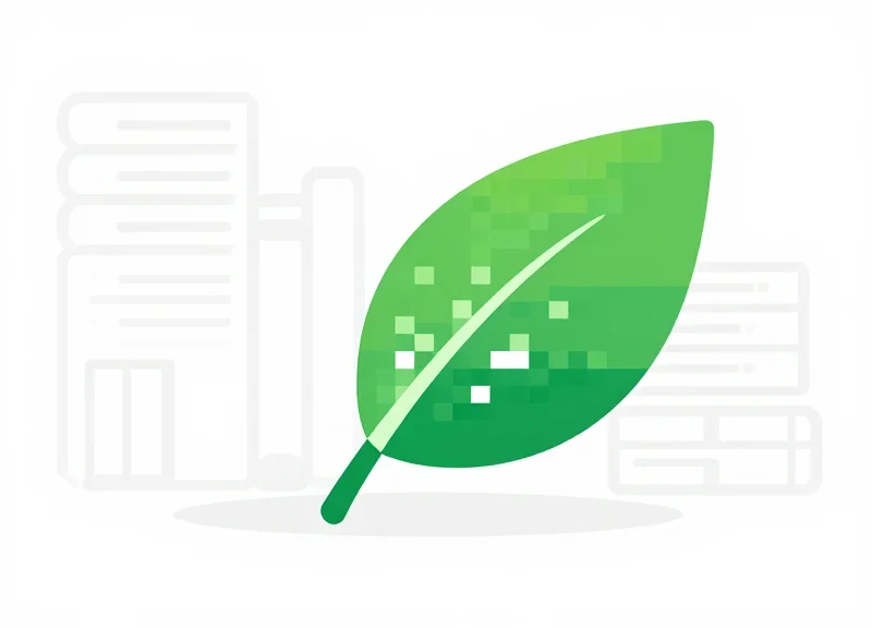 Abstract art representing the eco-friendly benefits of digital labels in a library setting.