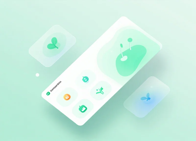 Conceptual UI dashboard for greenhouse management software.