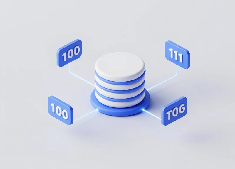 3D isometric model showing POS system integration with electronic labels