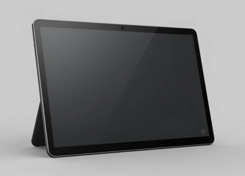 Side profile view of a high-performance e-ink screen showing extreme viewing angles
