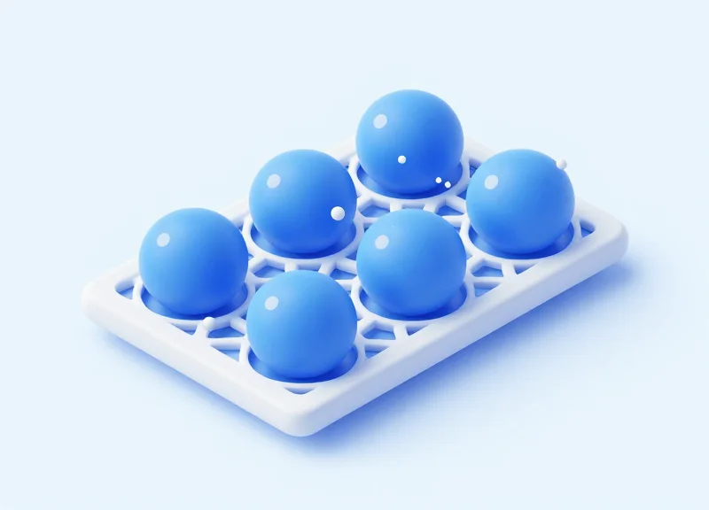 Conceptual 3D illustration of a breathable GORE-TEX membrane blocking water while allowing air flow