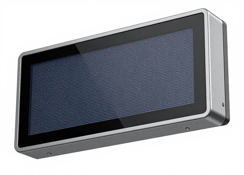 A ruggedized industrial electronic shelf label with a reinforced casing for impact resistance